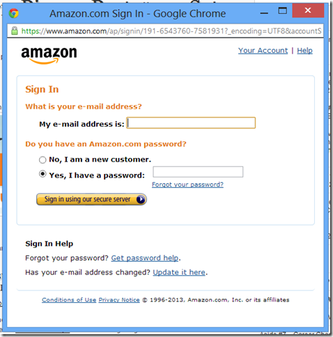 Send To Kindle - Log In