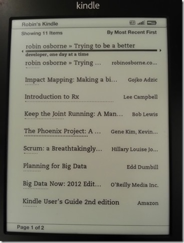 Send To Kindle - Viewing post content on Kindle - Listing