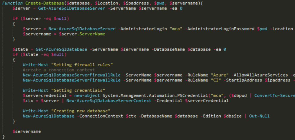 powershell_azure_createdb