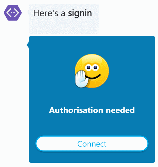 botframework signin attachment in skype android app
