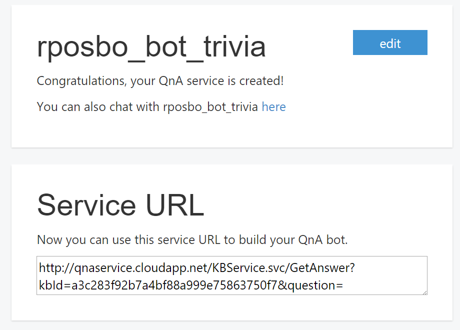 published bot!