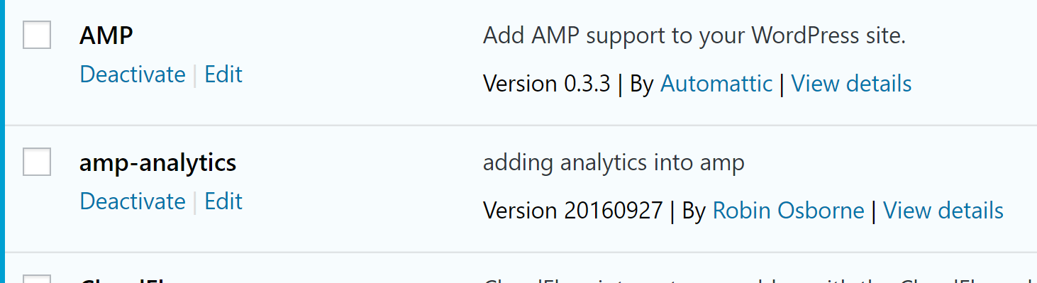 my custom amp-analytics plugin appearing